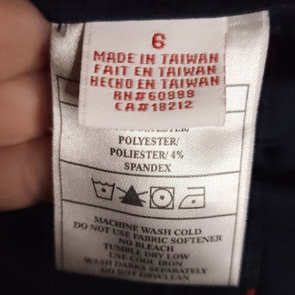 Antigua Desert Dry Navy Pants Red Piping 6 - Picture 9 of 11